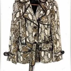 Nine West Snakeskin Print Blazer